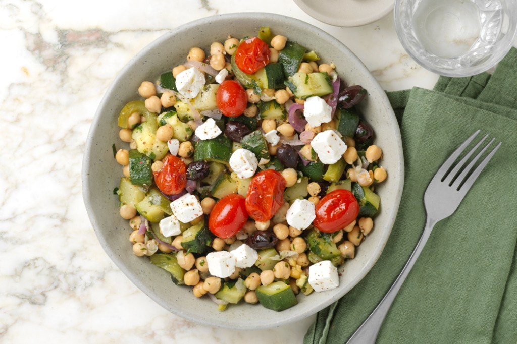 Salade de pois chiches à la grec
