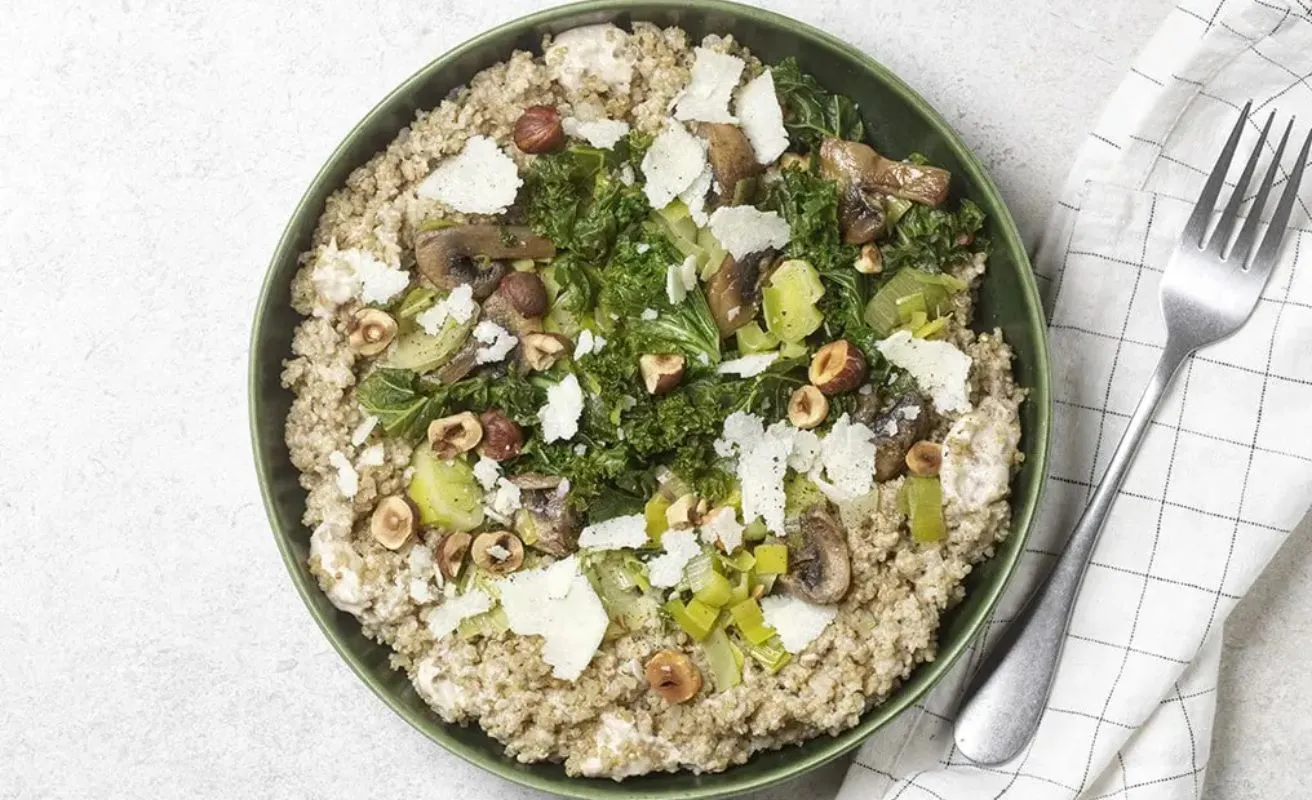 Quinoa crémeux aux champignons